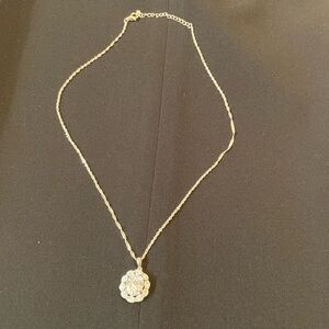 White Cubic Zirconia Rhodium over Sterling Silver Pendant with Chain 9.53 CTW